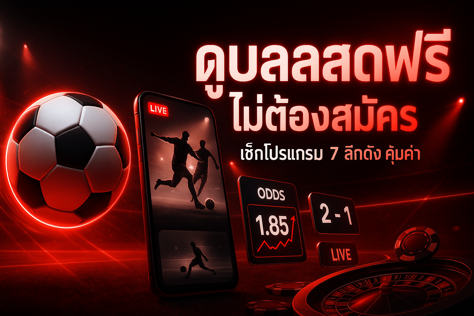 ดูบอลสดฟรี ไม่ต้องสมัคร